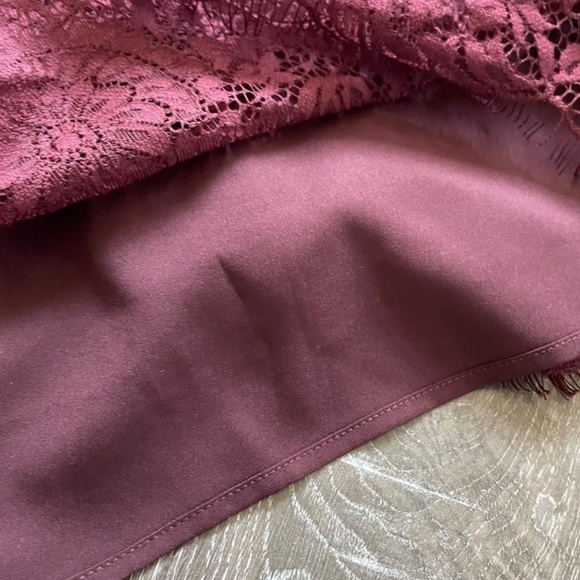 Madewell Red Lace Short Sleeve Dress- Size 4 - Picture 3 of 5